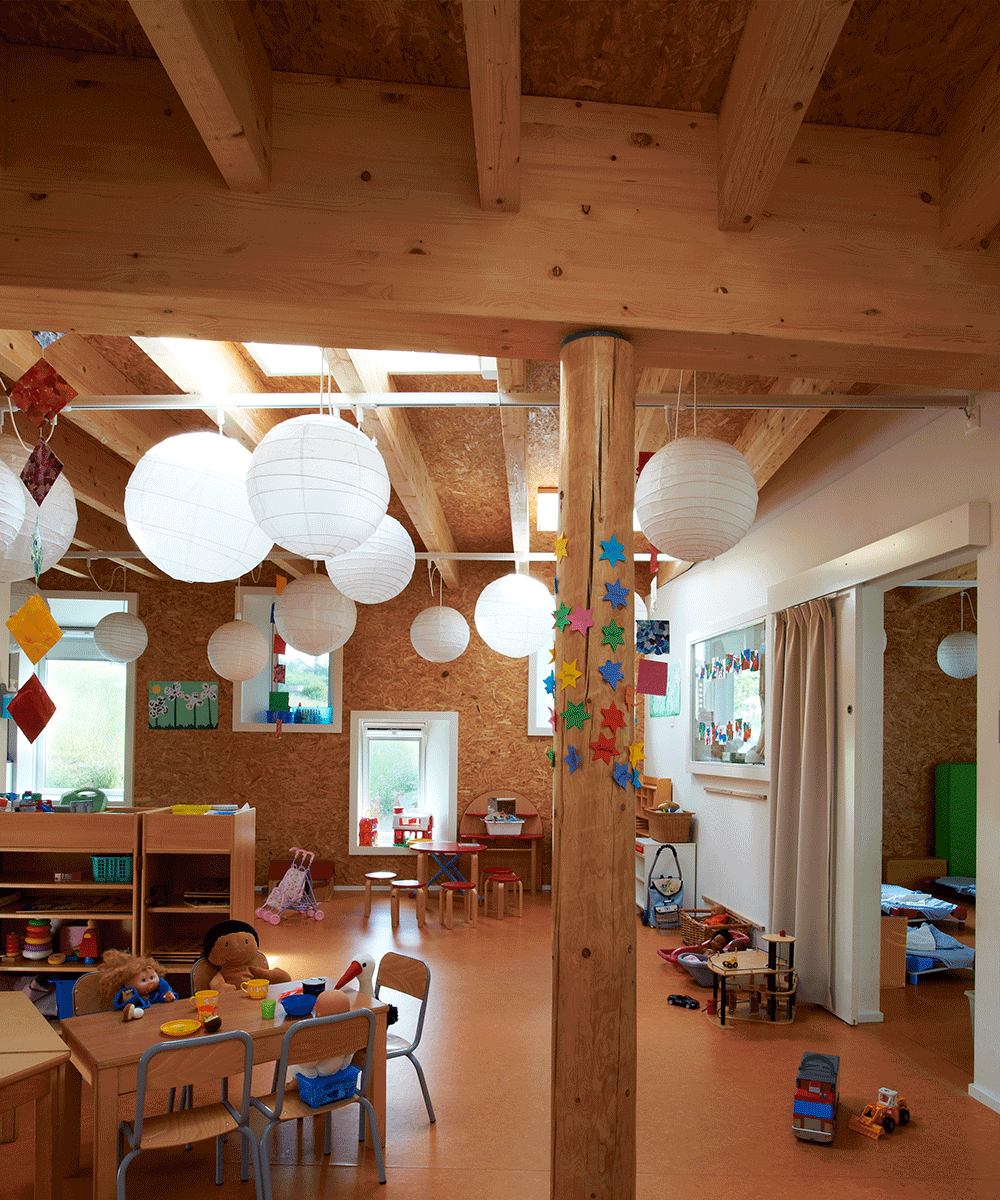 Salle de classe en bois