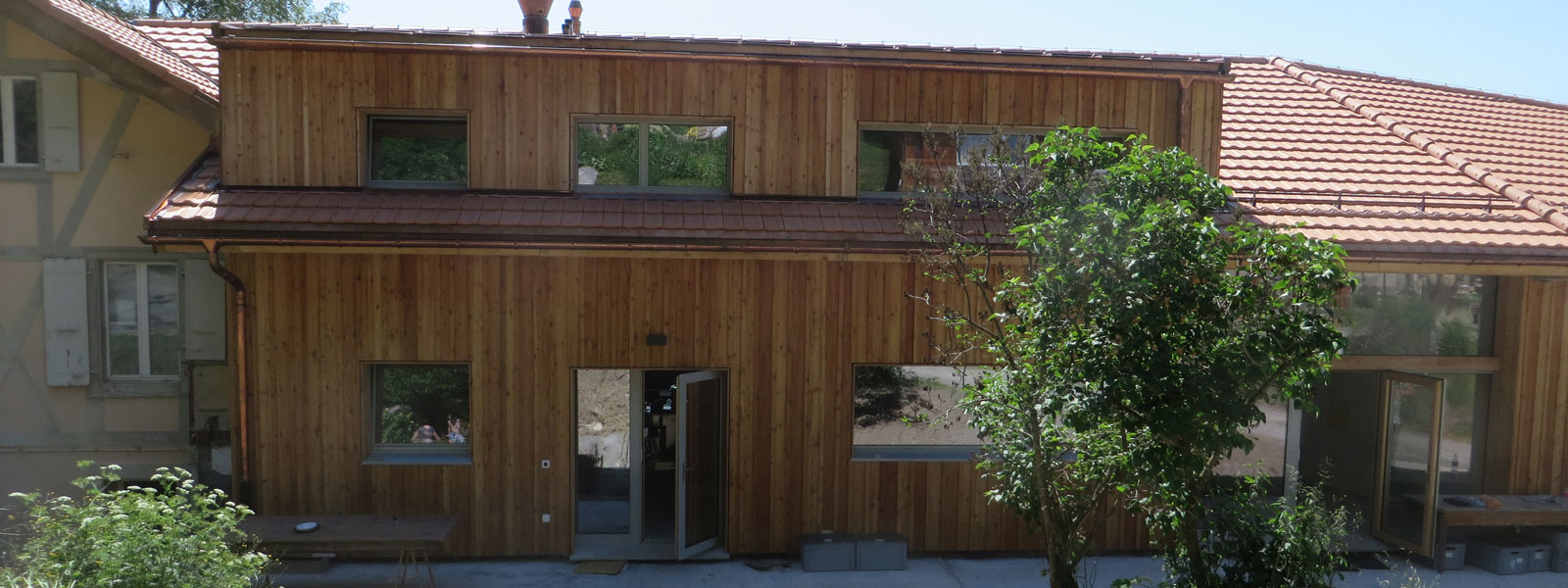 Ferme thérapeutique vue de l'extérieur